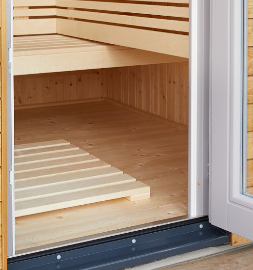 Gartensauna Luna 1 Tür Details – MAG Wellnesskonzepte Gartensaunen zwischen Augsburg und München