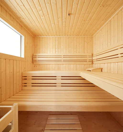 Gartensauna Luna 2 Inneneinrichtung – MAG Wellnesskonzepte Gartensaunen in Berlin und Brandenburg